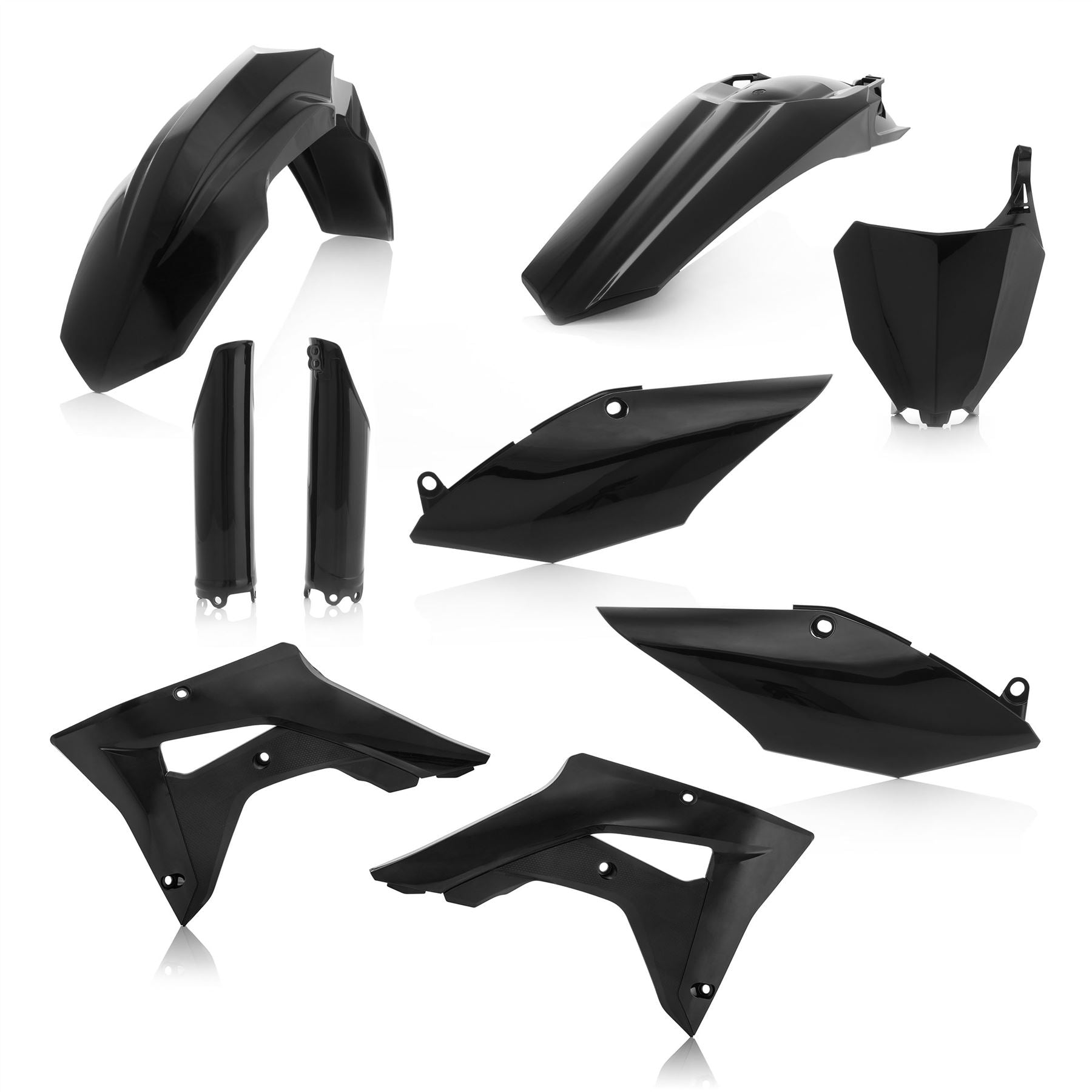 Acerbis Full Plastic Kit Black For Honda CRF 450RX 2017-2018